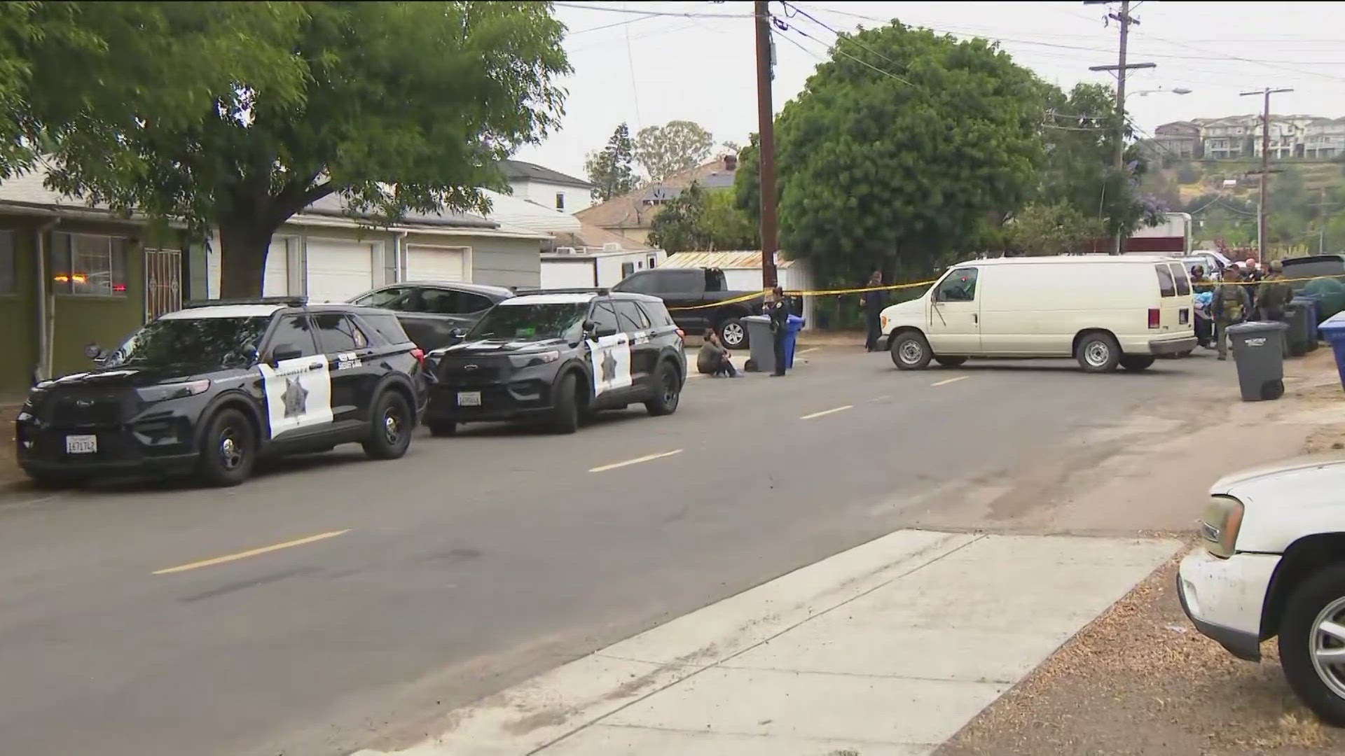 A man was arrested Monday morning after a standoff at a residence on Hoffman Aveneue in La Mesa