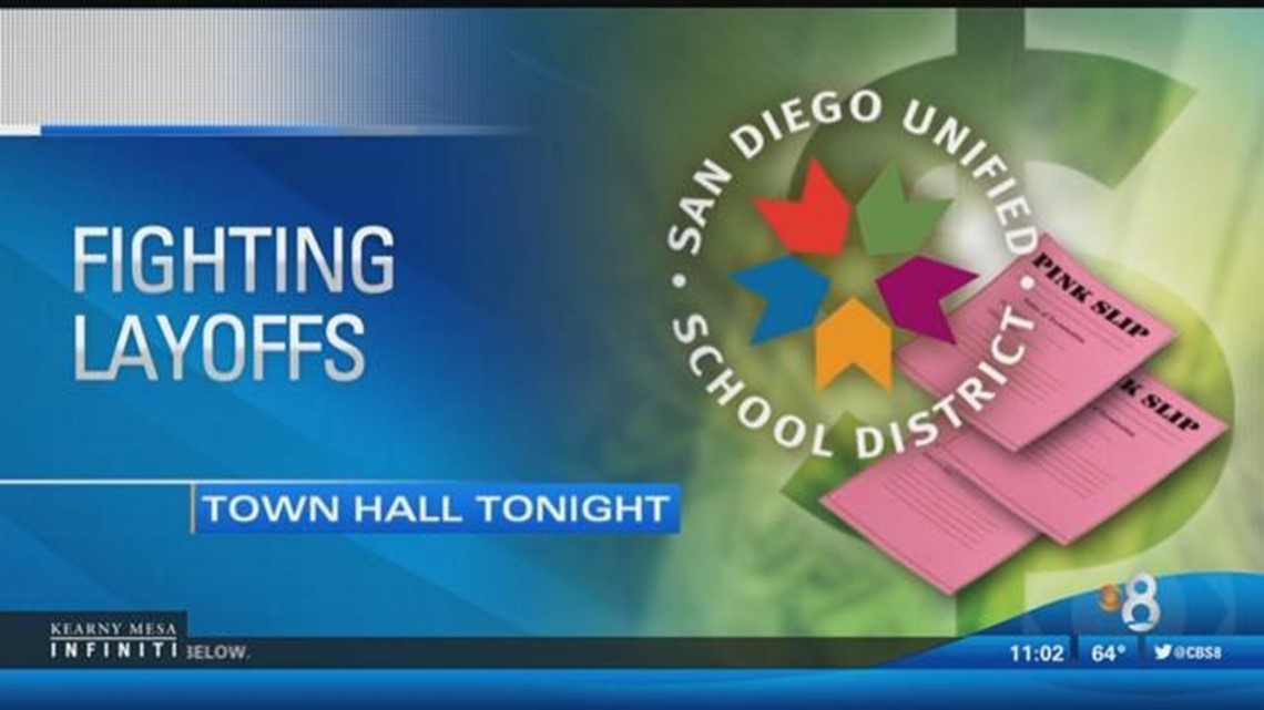 SD Unified: Teachers and parents fight layoffs at town hall | cbs8.com