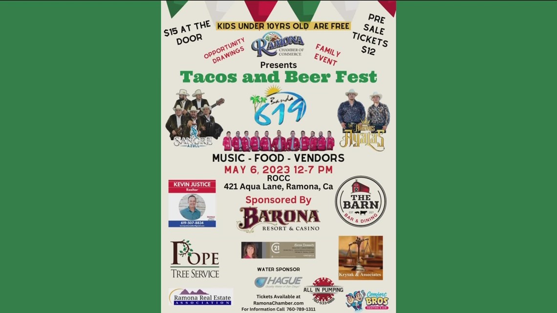 Ramona Chamber of Commerce hosts Tacos and Beer Fest