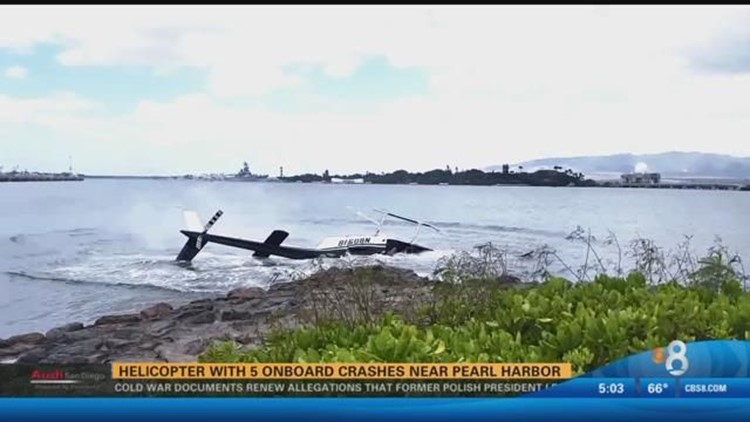 Teenage passenger dies after Pearl Harbor helicopter crash | cbs8.com