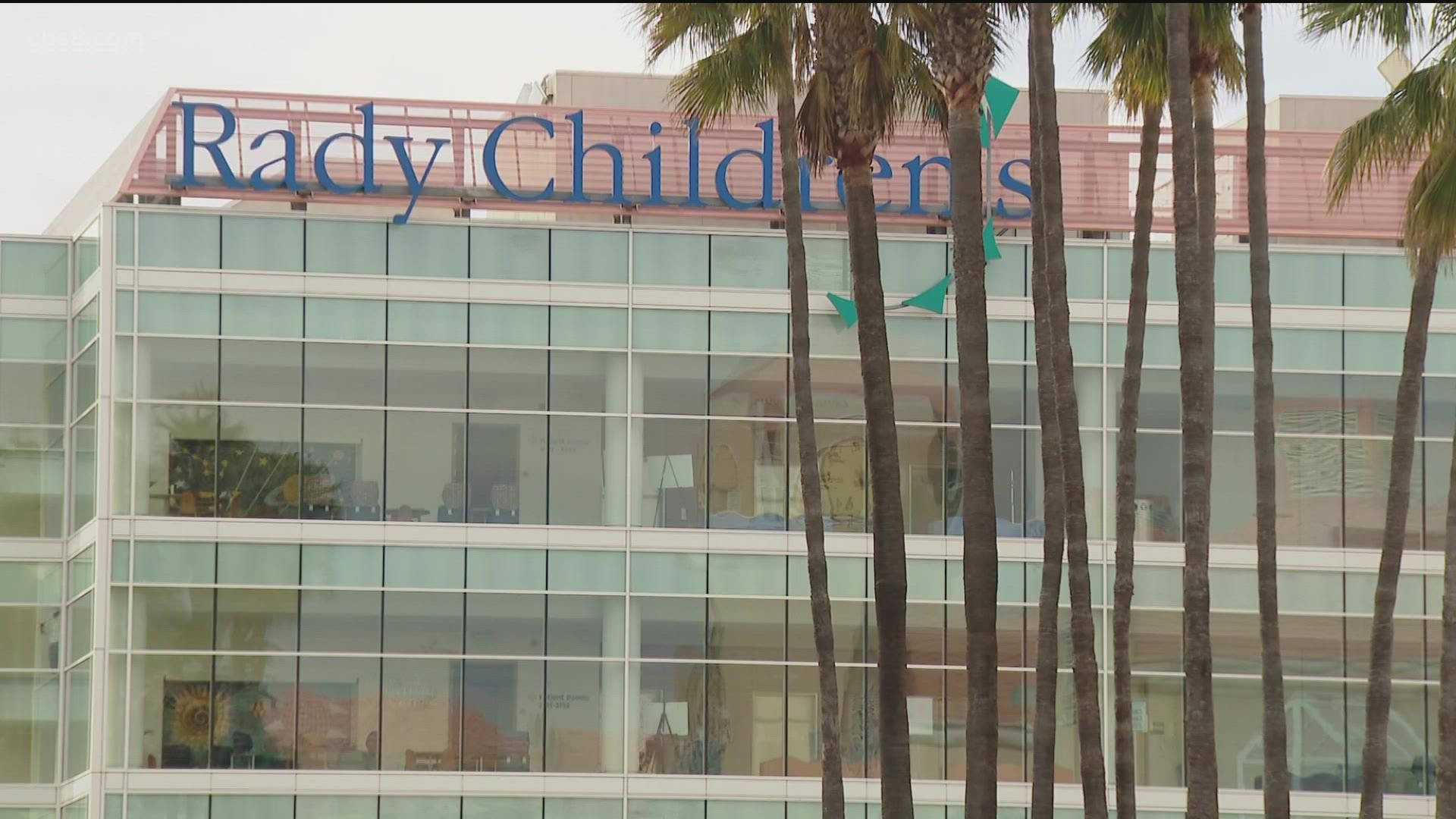 At Rady Children's Hospital, the number of children admitted with COVID has tripled in the past week.