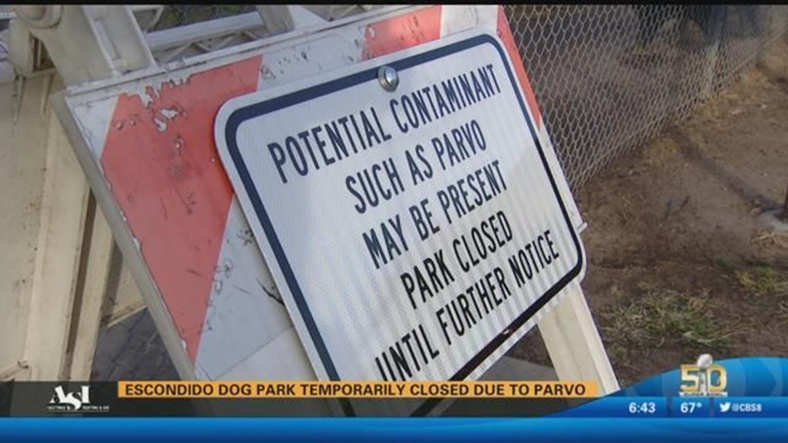 Escondido dog park temporarily closed due to parvo