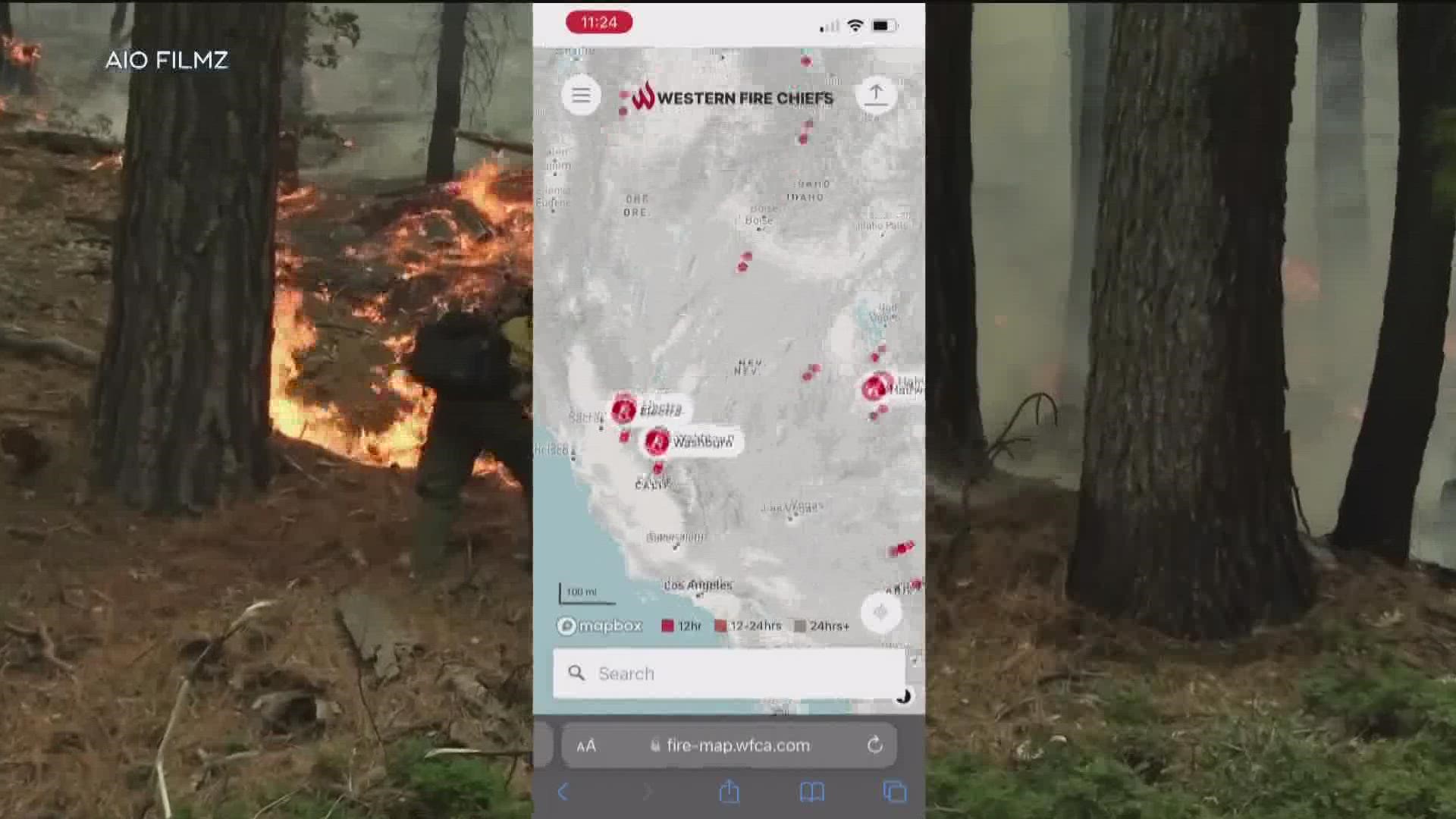 The Western Fire Chiefs Association is introducing this fire map to provide near real time information about active wildfires.