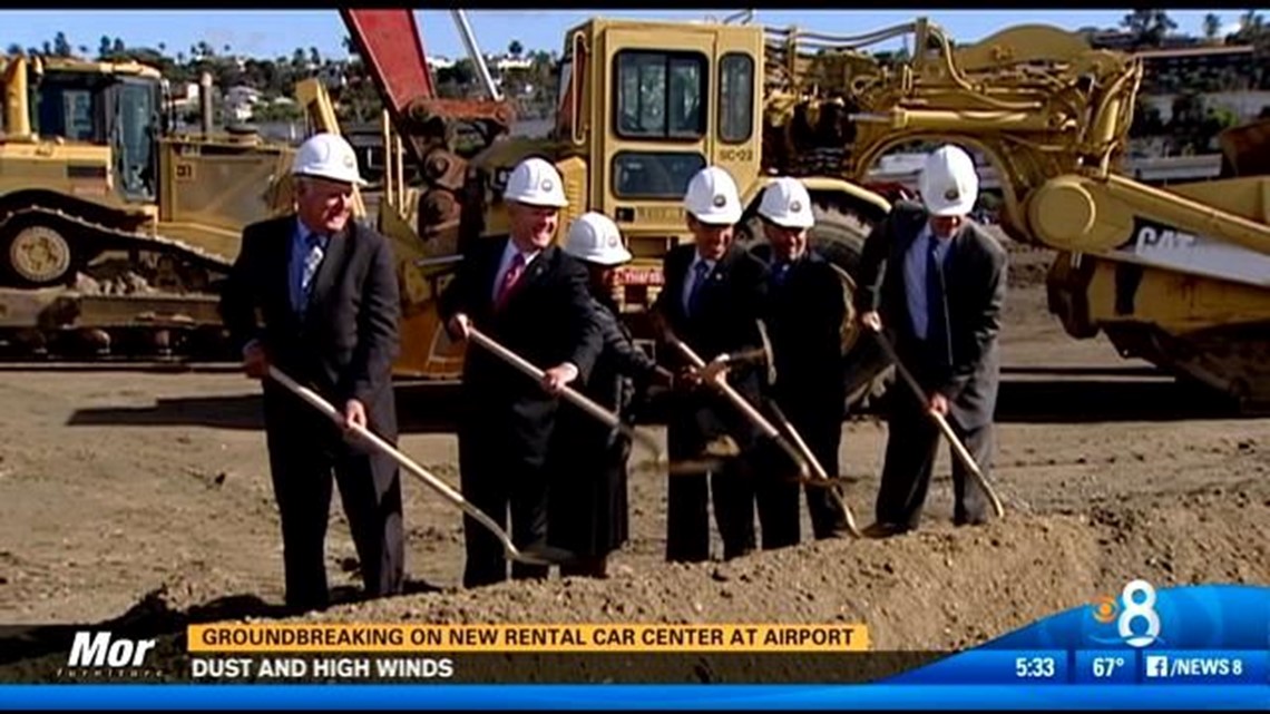Groundbreaking on new rental car center at Lindbergh Field