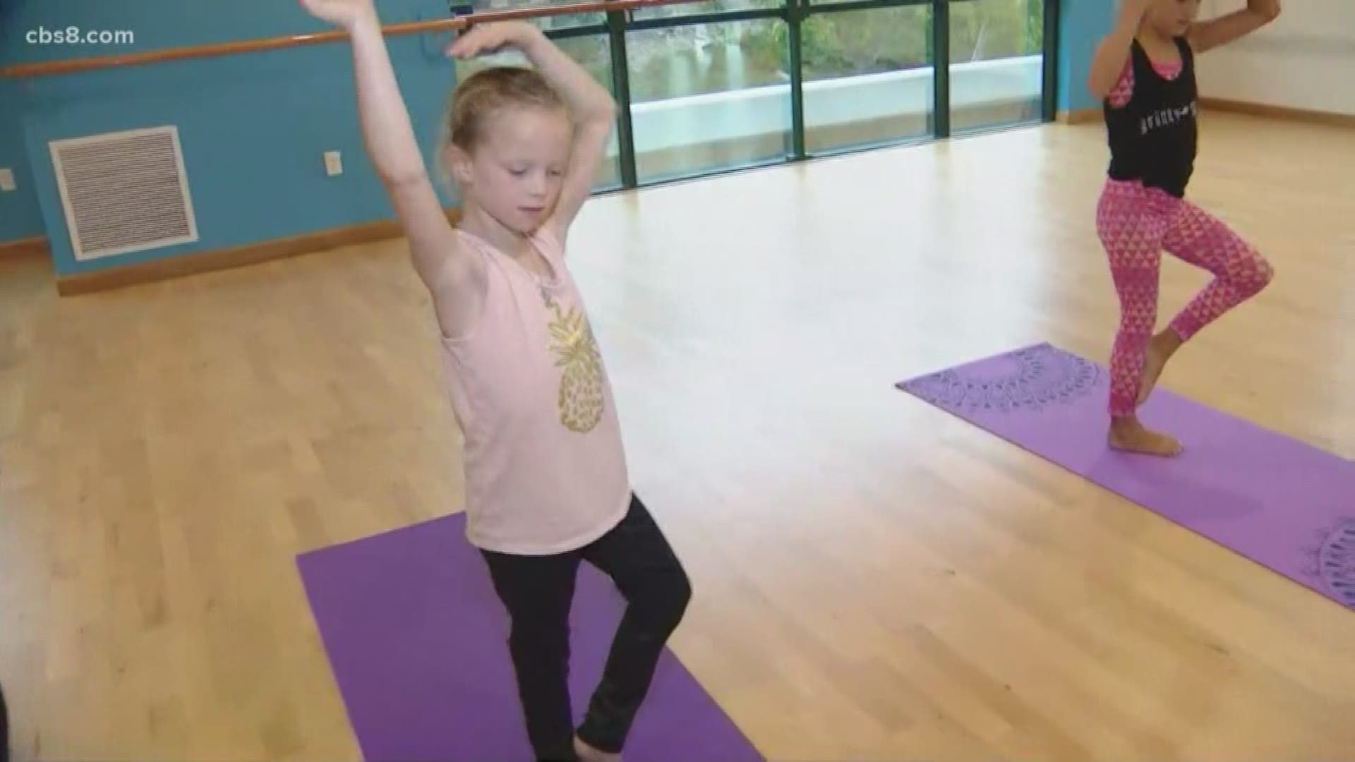 Enroll your child in a yoga class while you are working out in the other room.