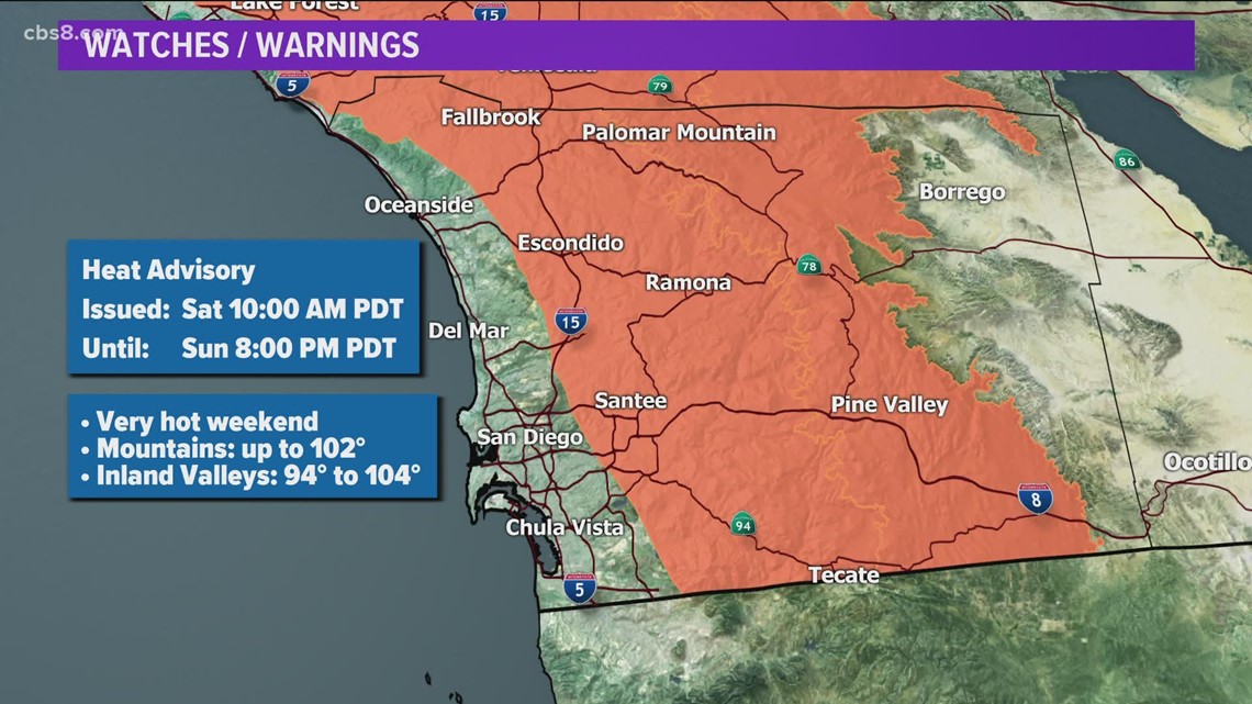 Heat Alert: It is going to be HOT in San Diego County this weekend ...