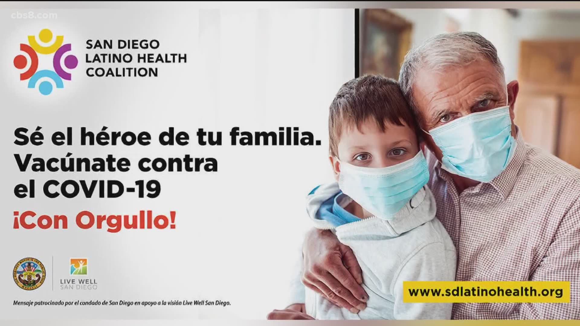 While Hispanics make up roughly one-third of San Diego county's population, they have comprised only 15 percent of vaccines administered county-wide so far.