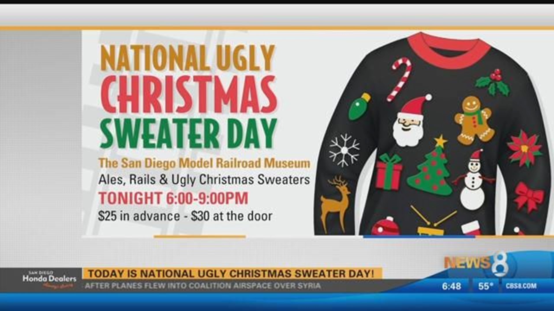 It's National Ugly Christmas Sweater Day