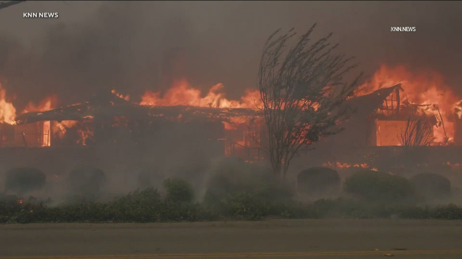 The blaze quickly exploded in size, fueled by the terrain and driven by gusting Santa Ana winds.