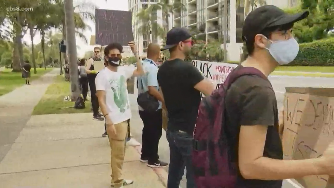 Protests continue across San Diego on Tuesday | cbs8.com