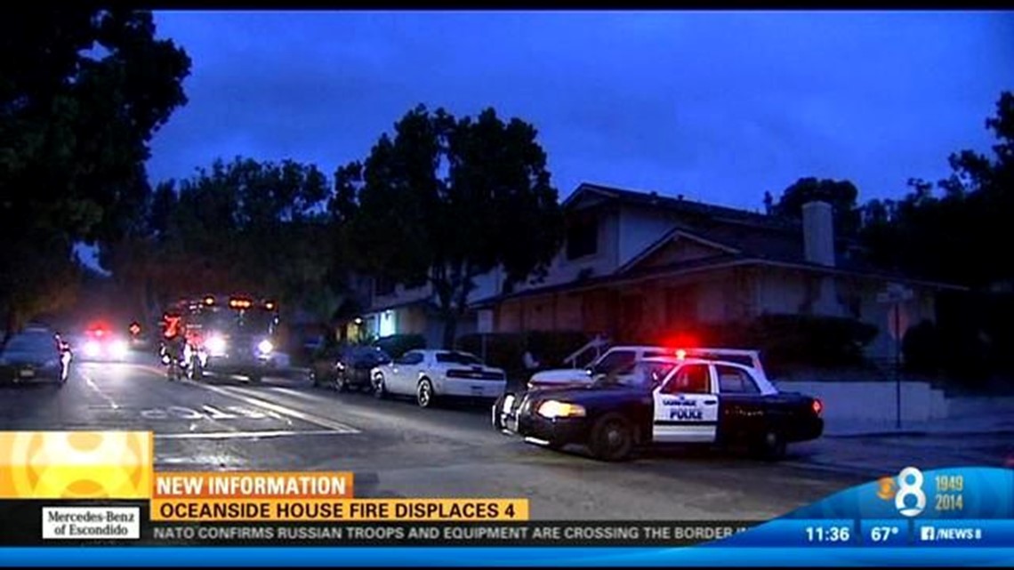 Residents displaced after Oceanside home fire | cbs8.com