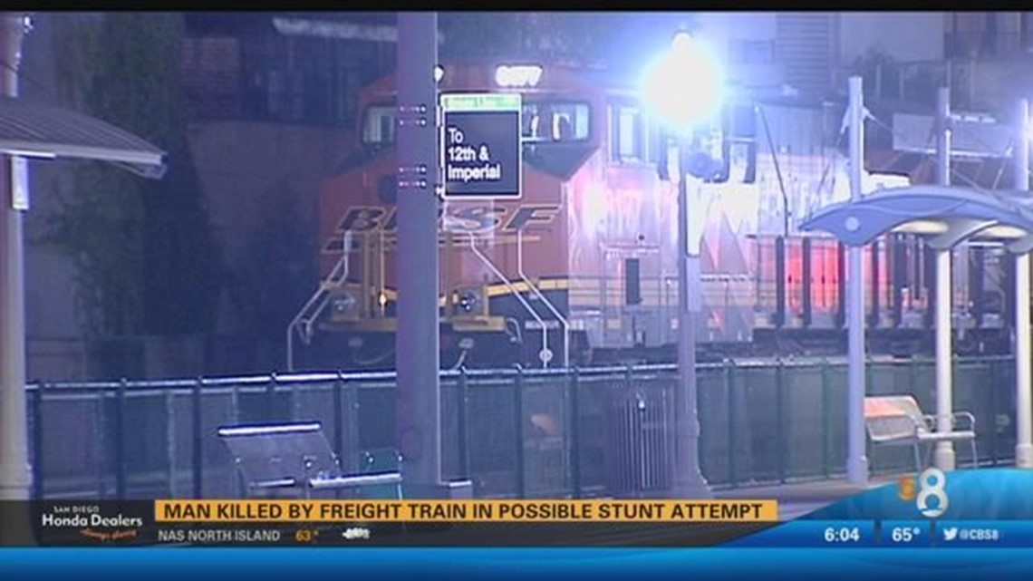 Man attempting to cross tracks killed by freight train | cbs8.com