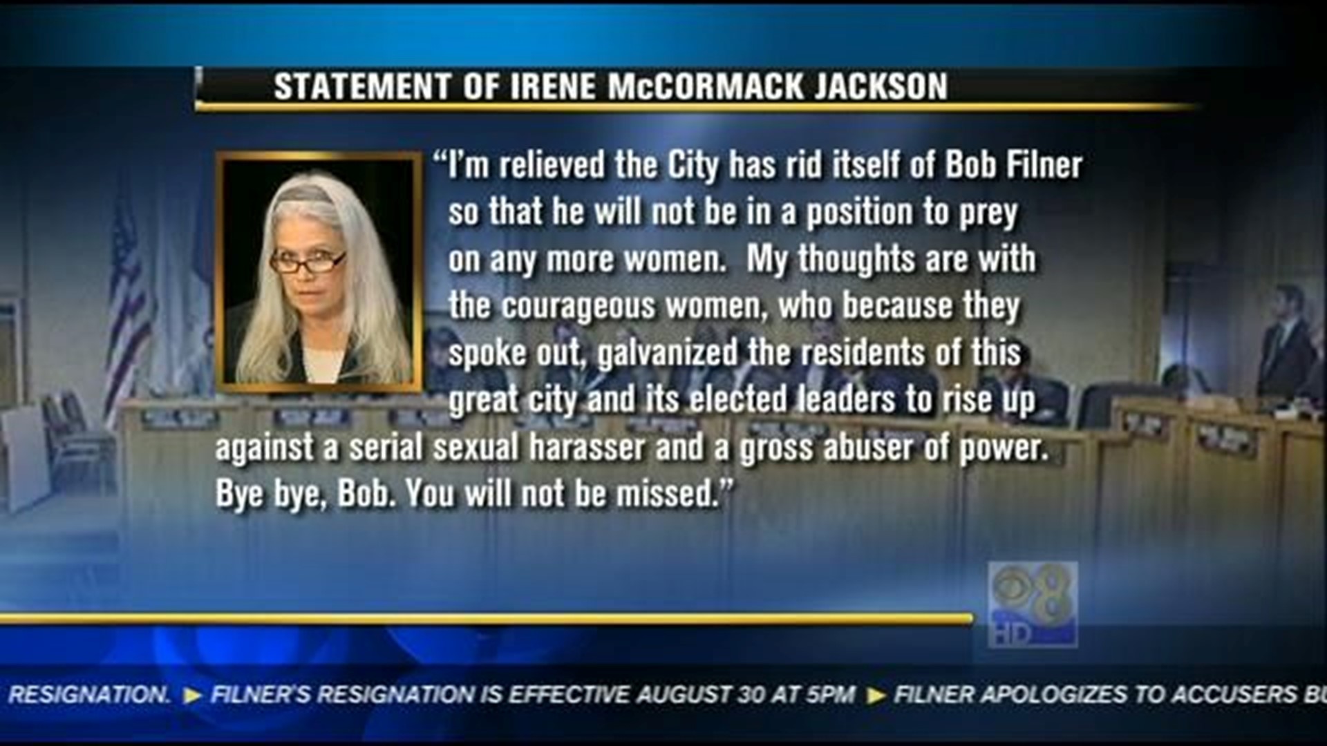 Accuser Mccormack Jackson To Filner You Will Not Be Missed Cbs8 Com