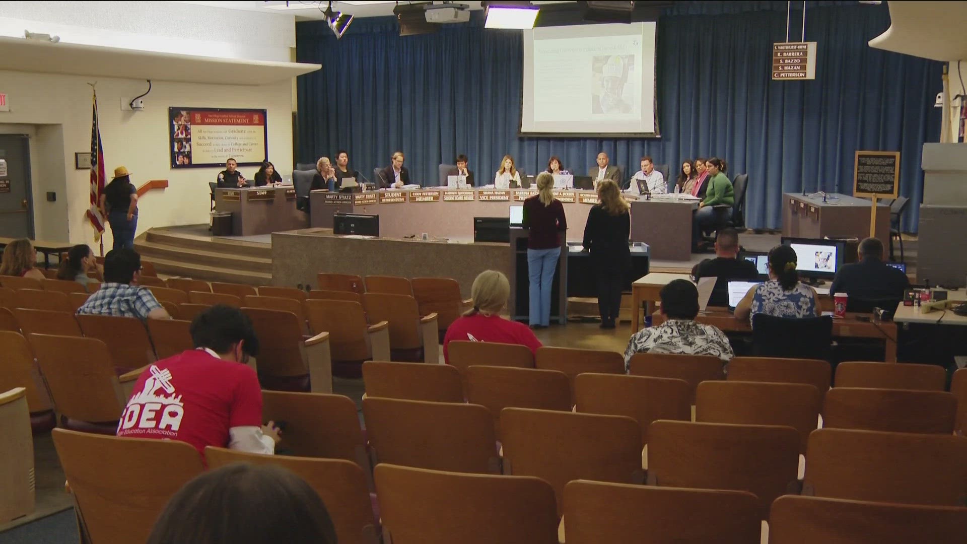 Parents bring concerns over the restorative discipline policy to the school board for the second time.