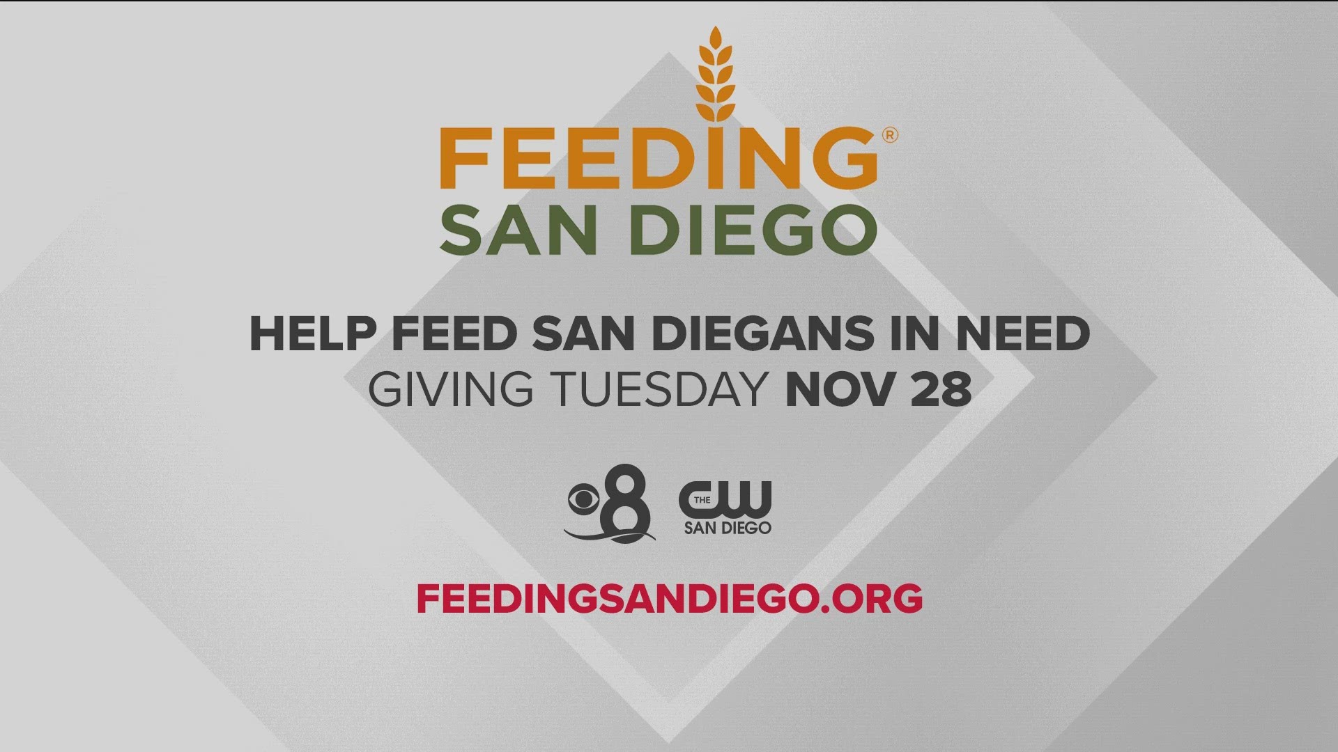 Giving Tuesday is November 28 and Feeding San Diego needs your help.