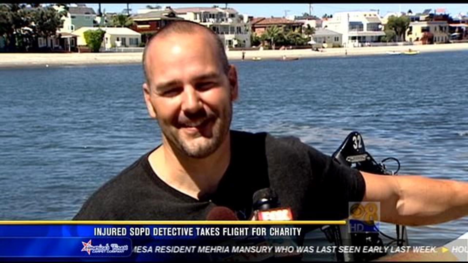 San Diego police officer takes flight for charity