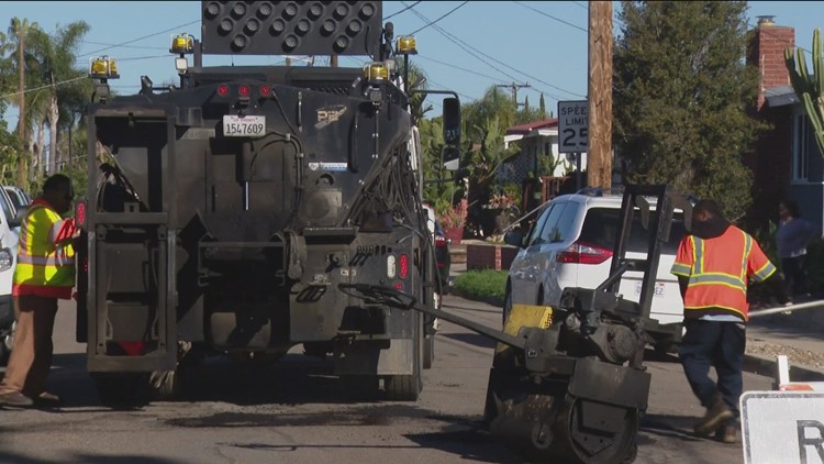 Recent storms have San Diego behind in pothole repairs