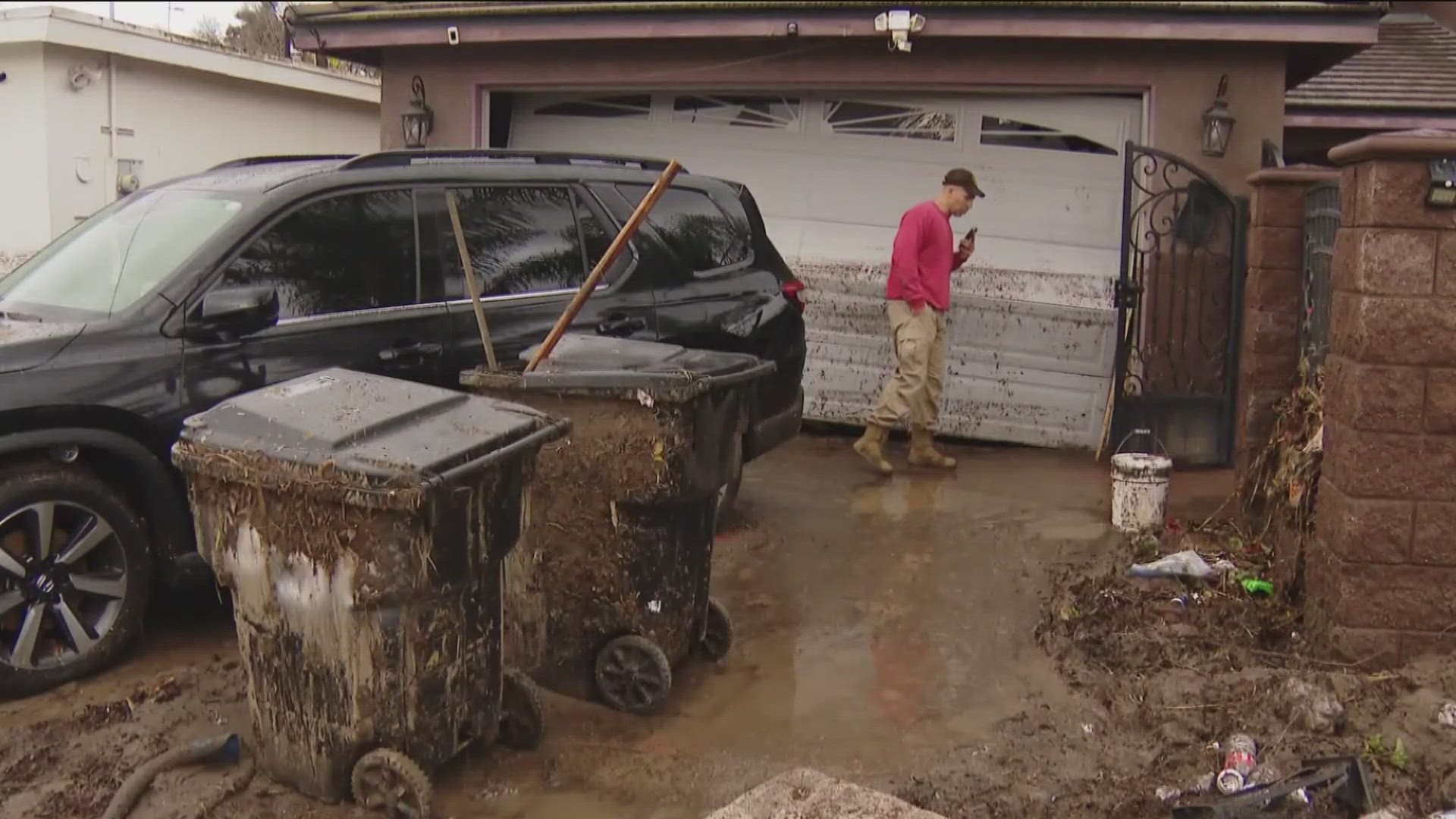 Many people took the day off work to shovel mud and clean up. Some residents unleashed anger at the City of San Diego for the damage.