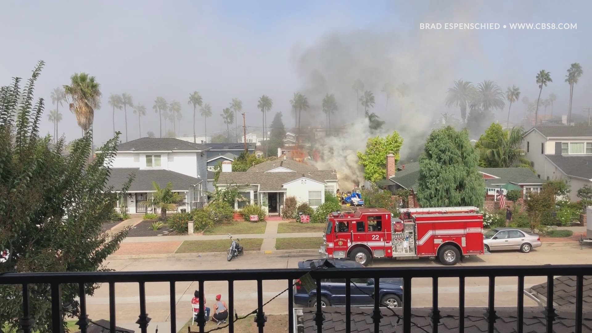 An SDFD chief confirmed that dozens of rounds of ammo went off when the garage of the house was burning.