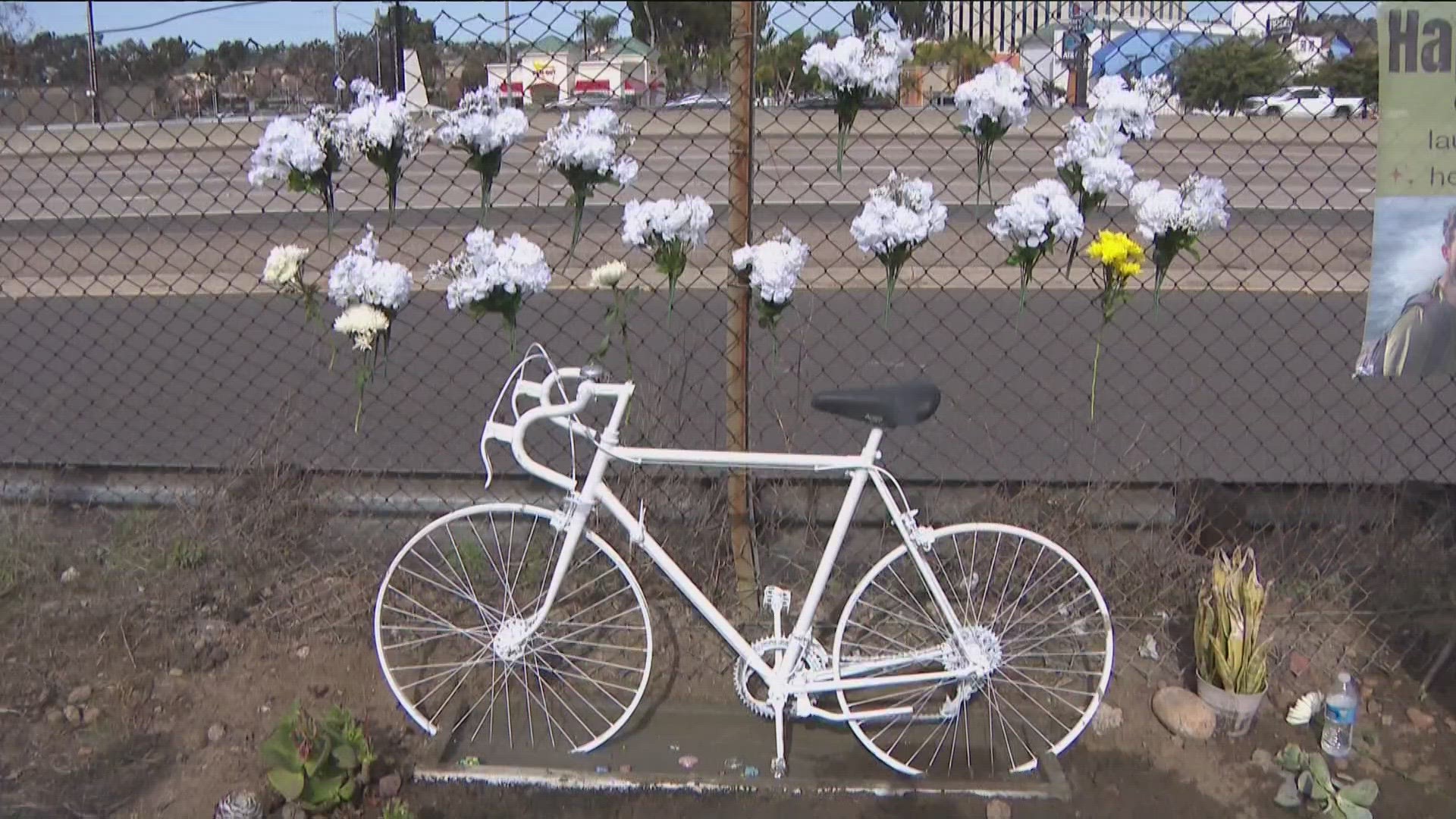 A little over three weeks ago, a memorial was burned down and now a new one is being set up for a special man in the biking community.