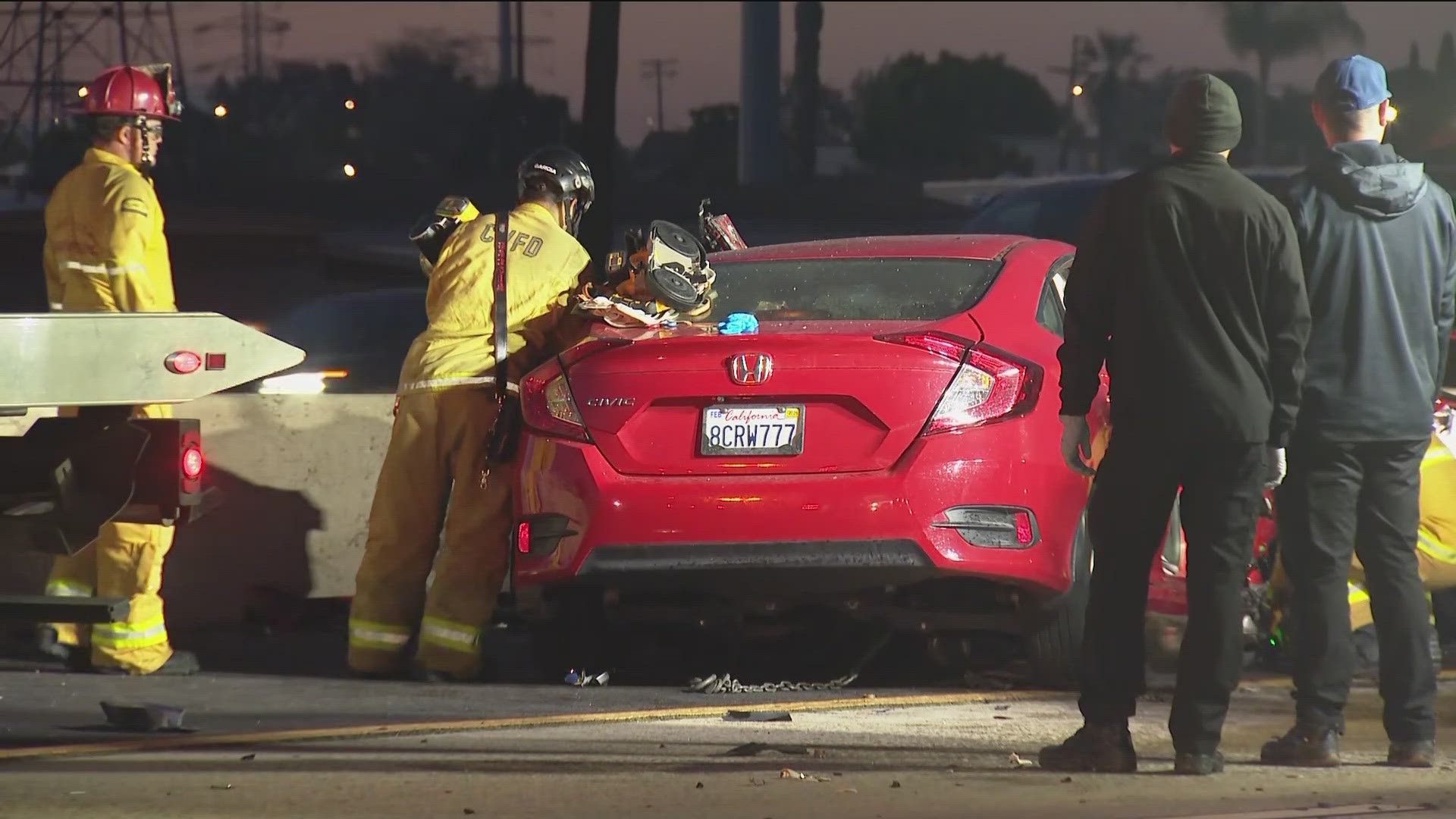 A sig-alert is in effect on southbound I-5 near Palomar Street