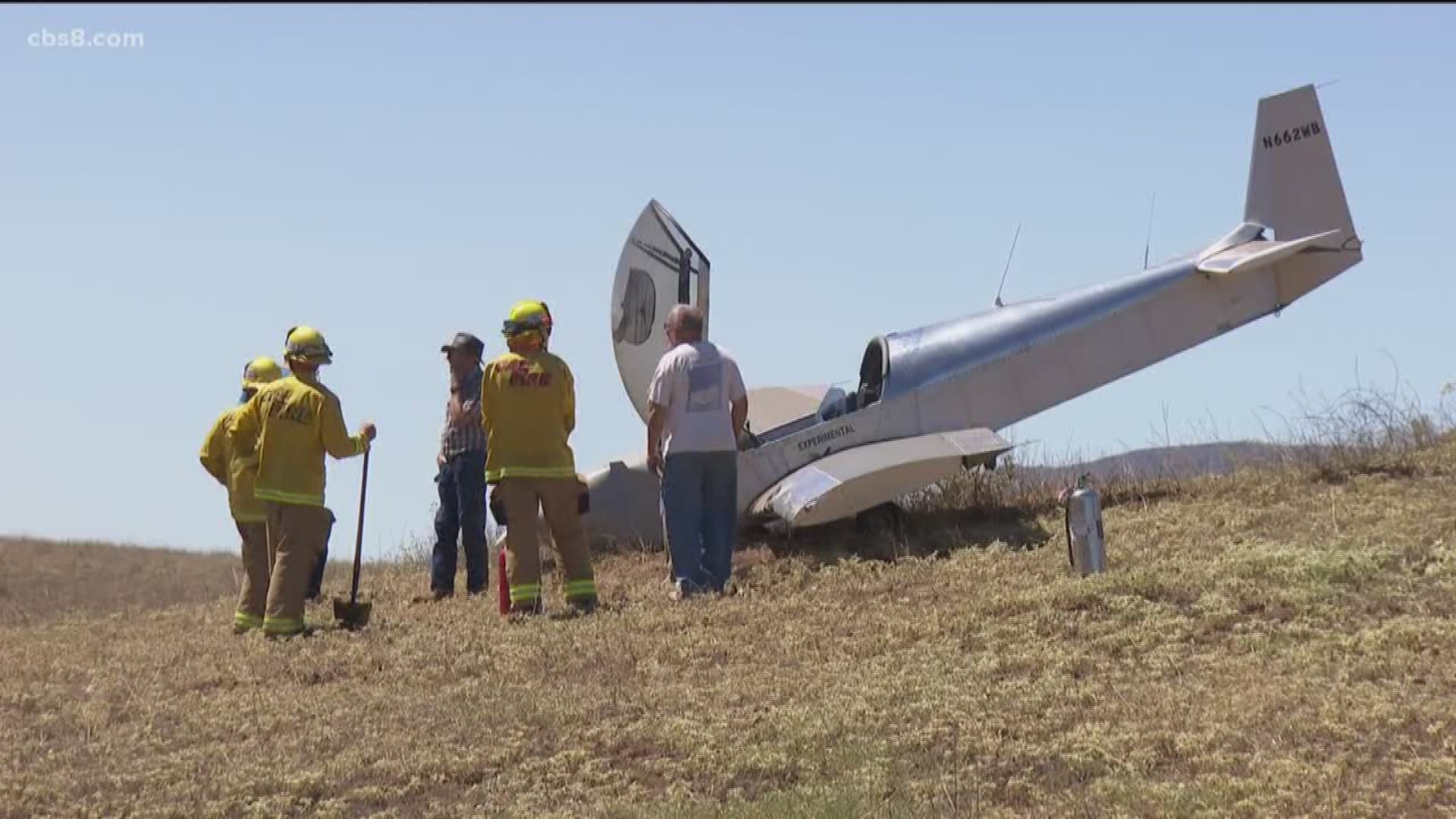 A pilot walked away unharmed from a crash landing Thursday morning. The single-engine plane went down in a field just a few hundred feet from Jamul Casino.