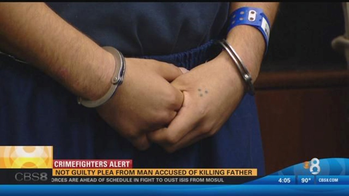 Man accused of stabbing father to death pleads not guilty | cbs8.com