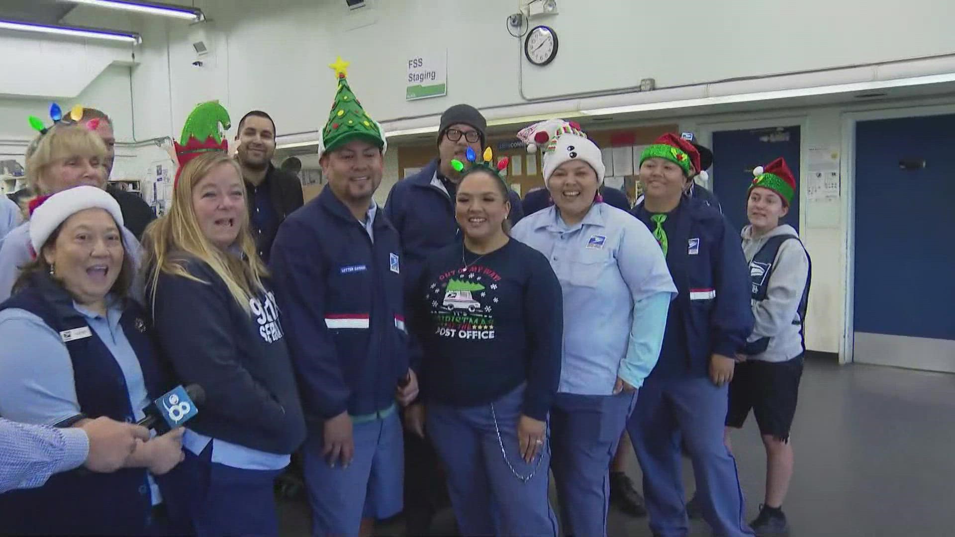 CBS 8 gets a behind-the-scenes tour of the U.S. Postal Service's largest mail processing facility in San Diego during its busiest week of the year!