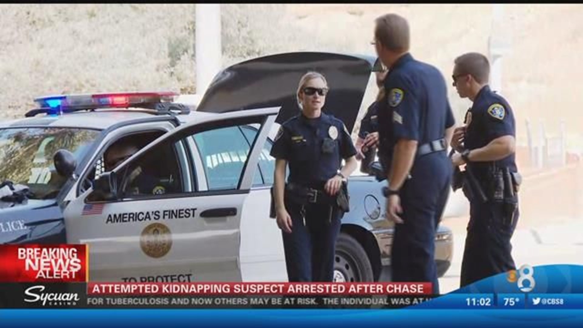 Attempted kidnapping suspect arrested after chase in Mission Valley ...