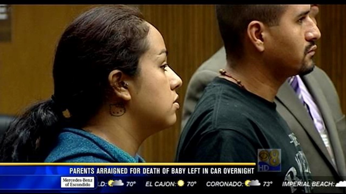 Parents of baby who died while left in car overnight plead not guilty
