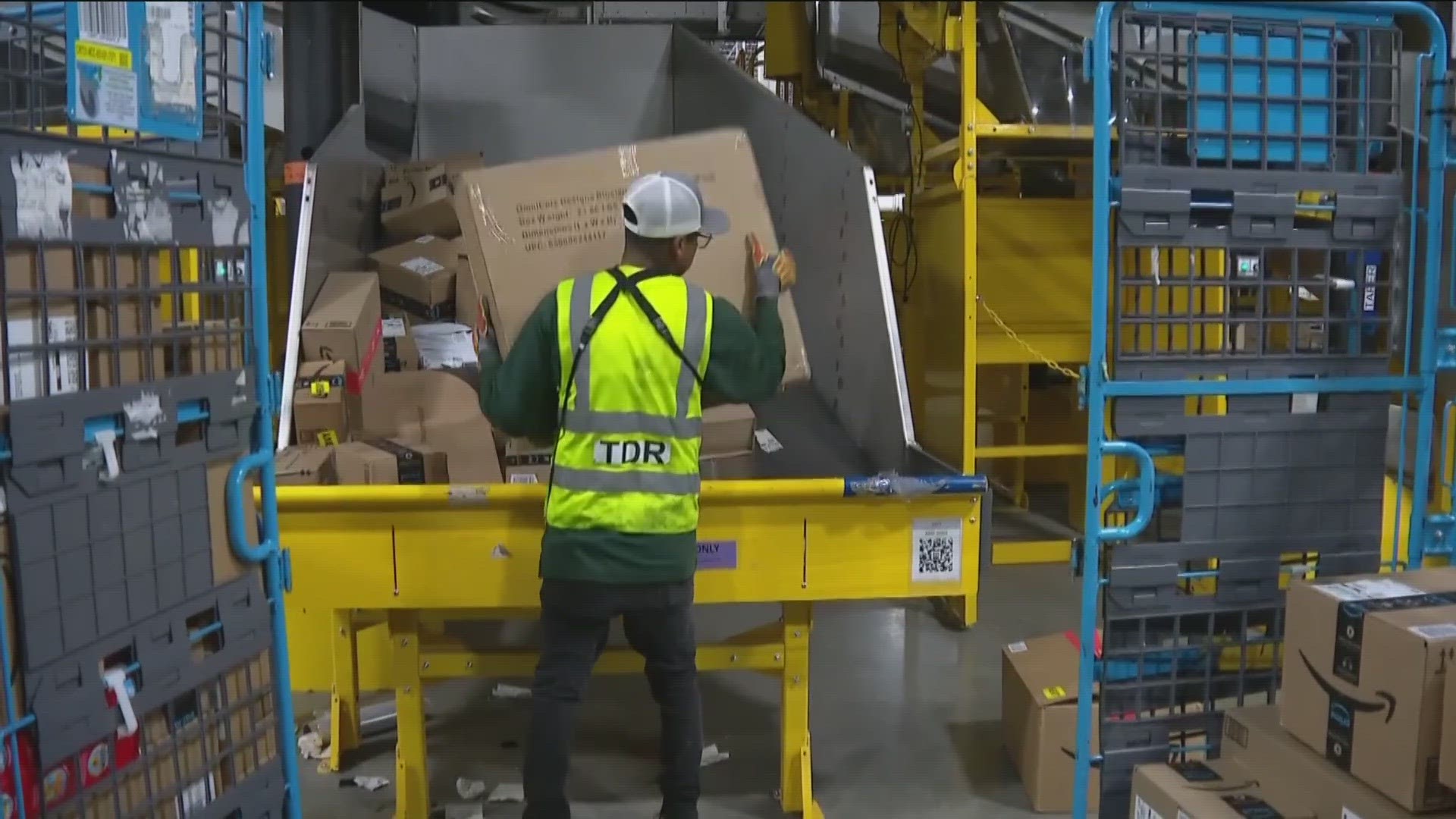 Amazon employees hard at work for Cyber Monday