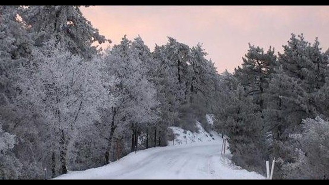 Latest winter storm shuts down roads in Julian