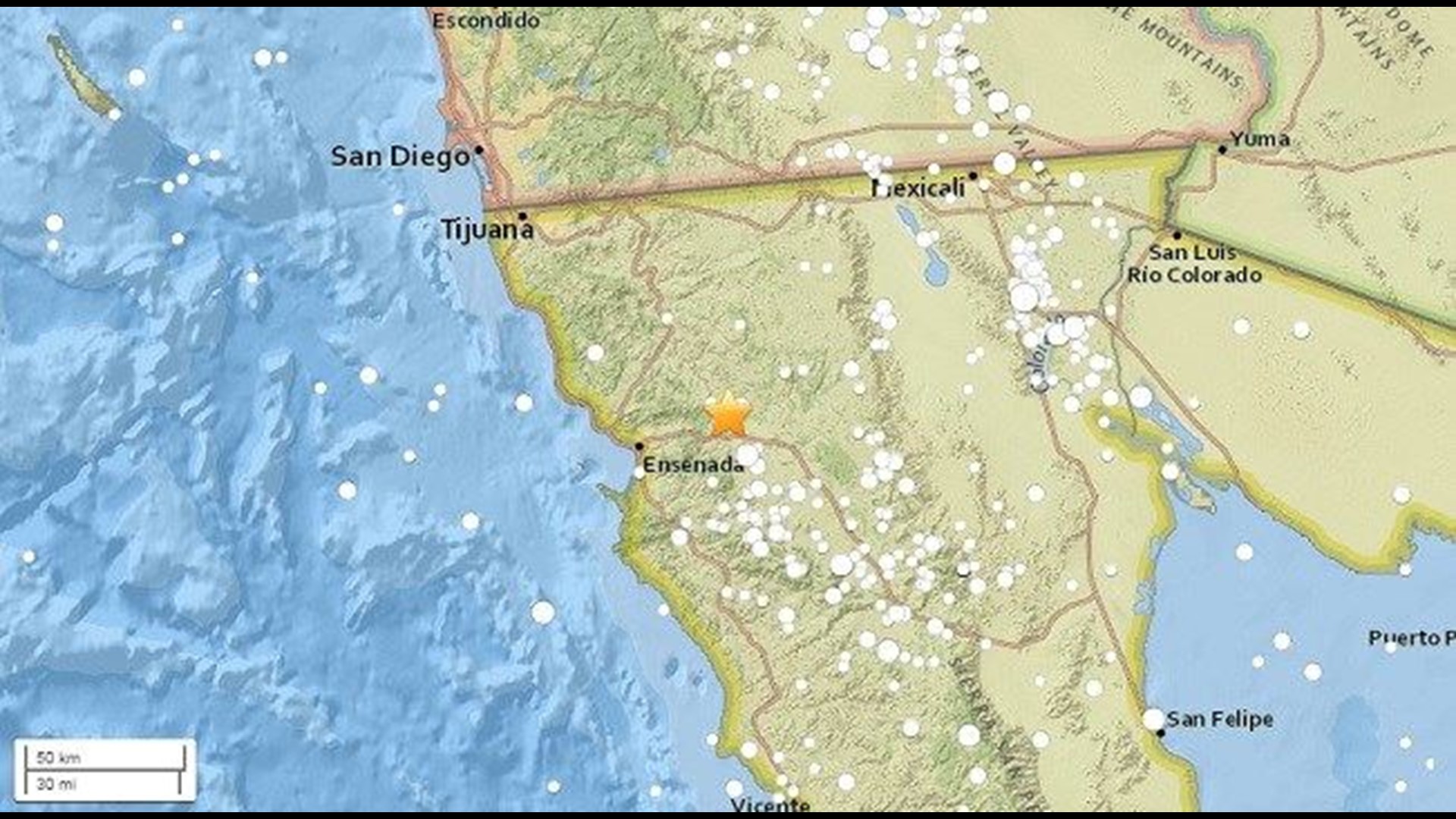 4.4 earthquake near Ensenada felt in San Diego County | cbs8.com