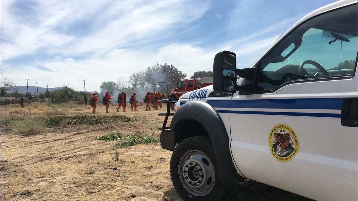 Spread of Lakeside brush fire halted | cbs8.com