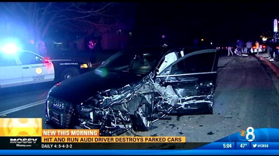 Hit and run driver leaves trail of destruction | cbs8.com