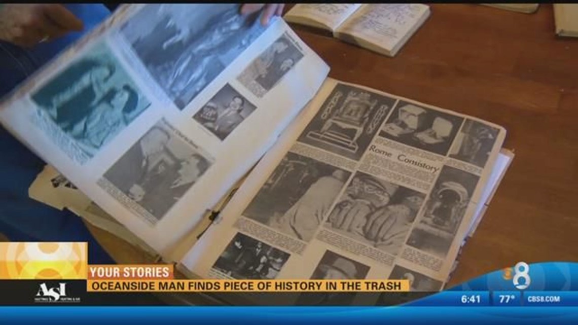 Oceanside man finds piece of history in the trash