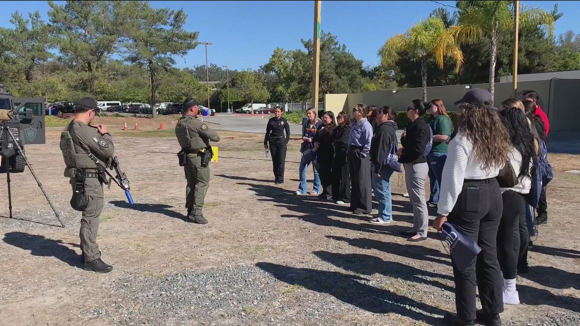 More than 80 potential candidates got a hands-on look at it's like to work as a San Diego Police officer.