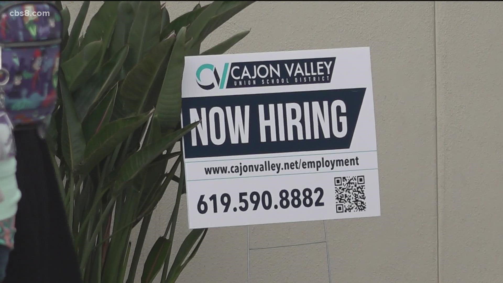 Organizers say there are more than 600 job positions open and about 750 job hunters pre-registered for the San Diego Unified School District job fair on Saturday.