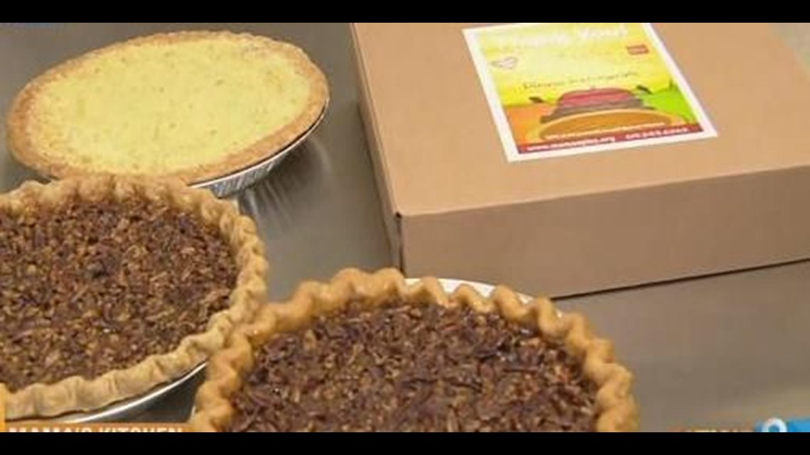 Volunteers at Mama's Kitchen distribute thousands of pies | cbs8.com