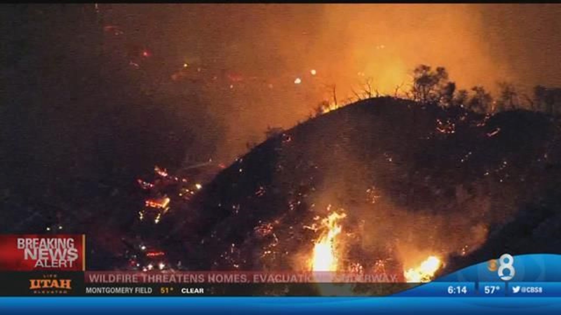 Crews battle brush fire in Malibu, prompts evacuations | cbs8.com