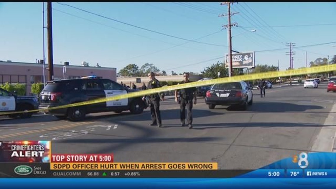 Two In Custody After Attacking A San Diego Police Officer | Cbs8.com