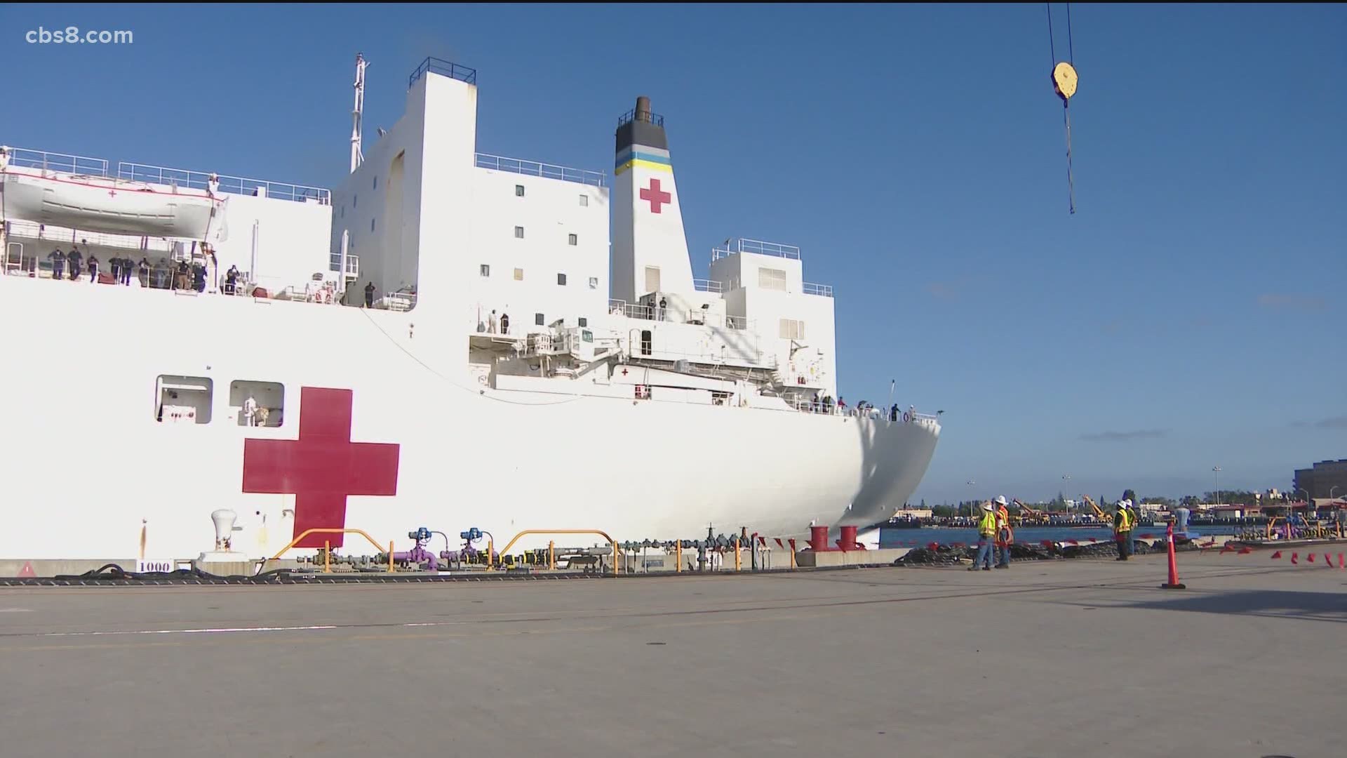The Navy hospital ship was in Los Angeles to help the region during the coronavirus crisis.