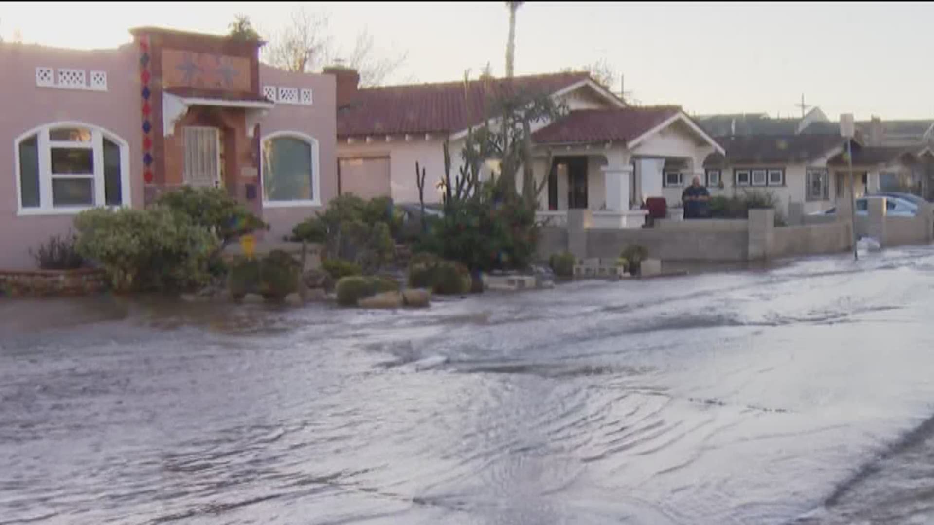 Repairs could last throughout Wednesday to get service fully restored, so crews were looking into a temporary line to give homes access to water.