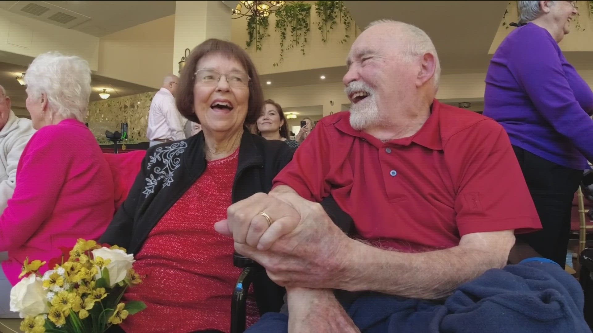 Seniors at Lantern Crest Living said "I Do" and widows remembered their sweetheart for a special Valentine's celebration.