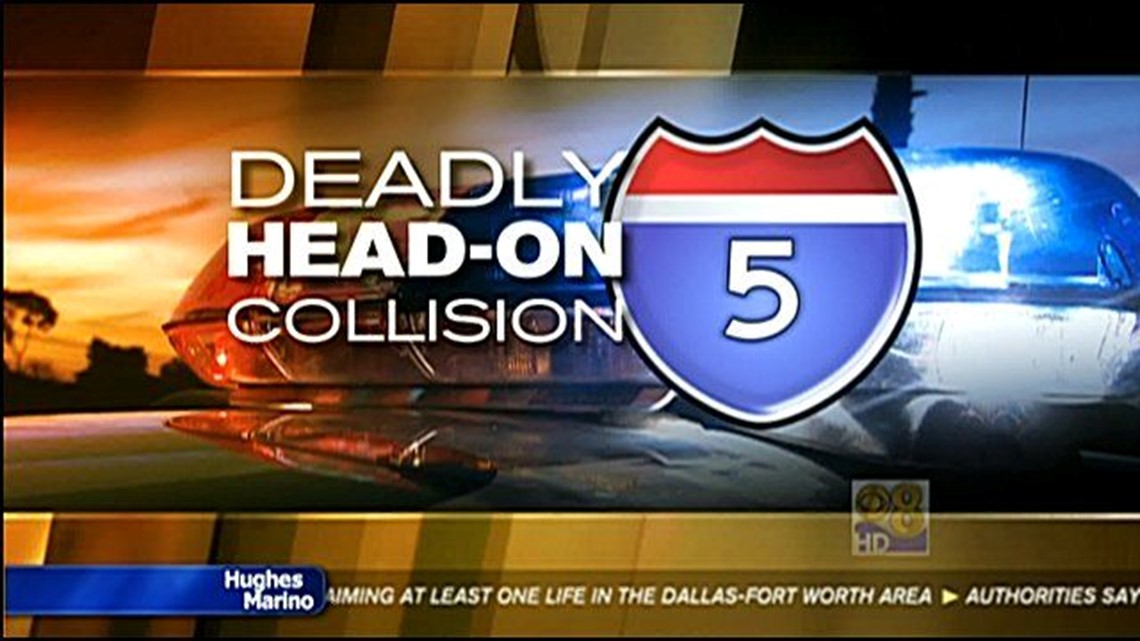 Wrong way driver triggers deadly head-on crash on I-5 | cbs8.com