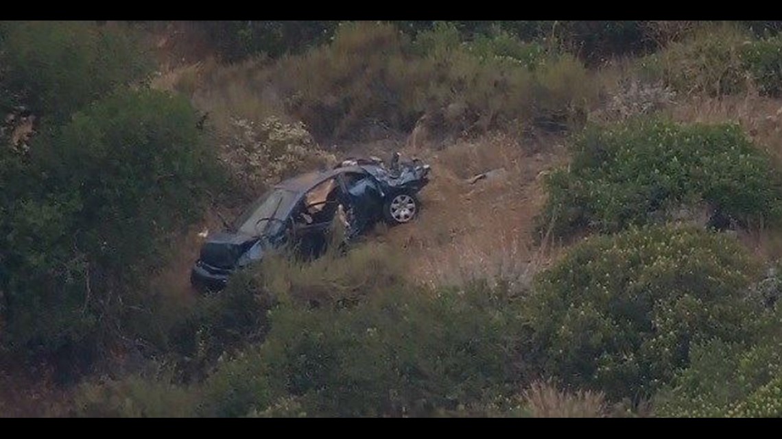 2 injured in Wildcat Canyon Road crash that sparked several small fires