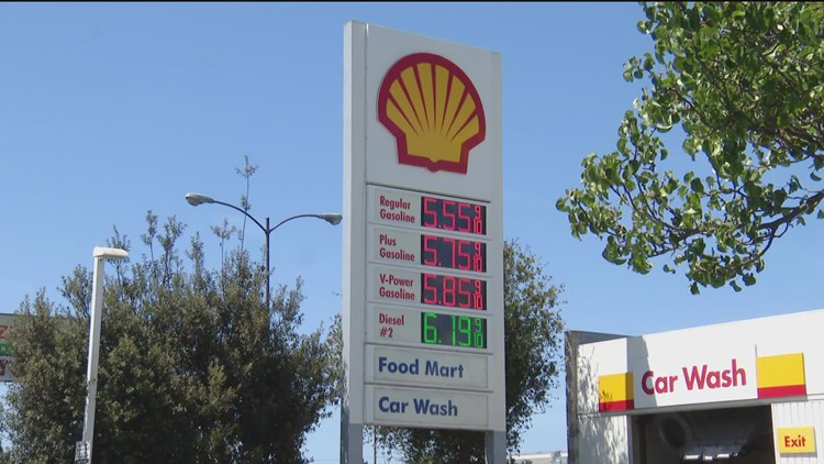 Gas prices drop as supply rises, due to San Diegans driving less and buying electric cars