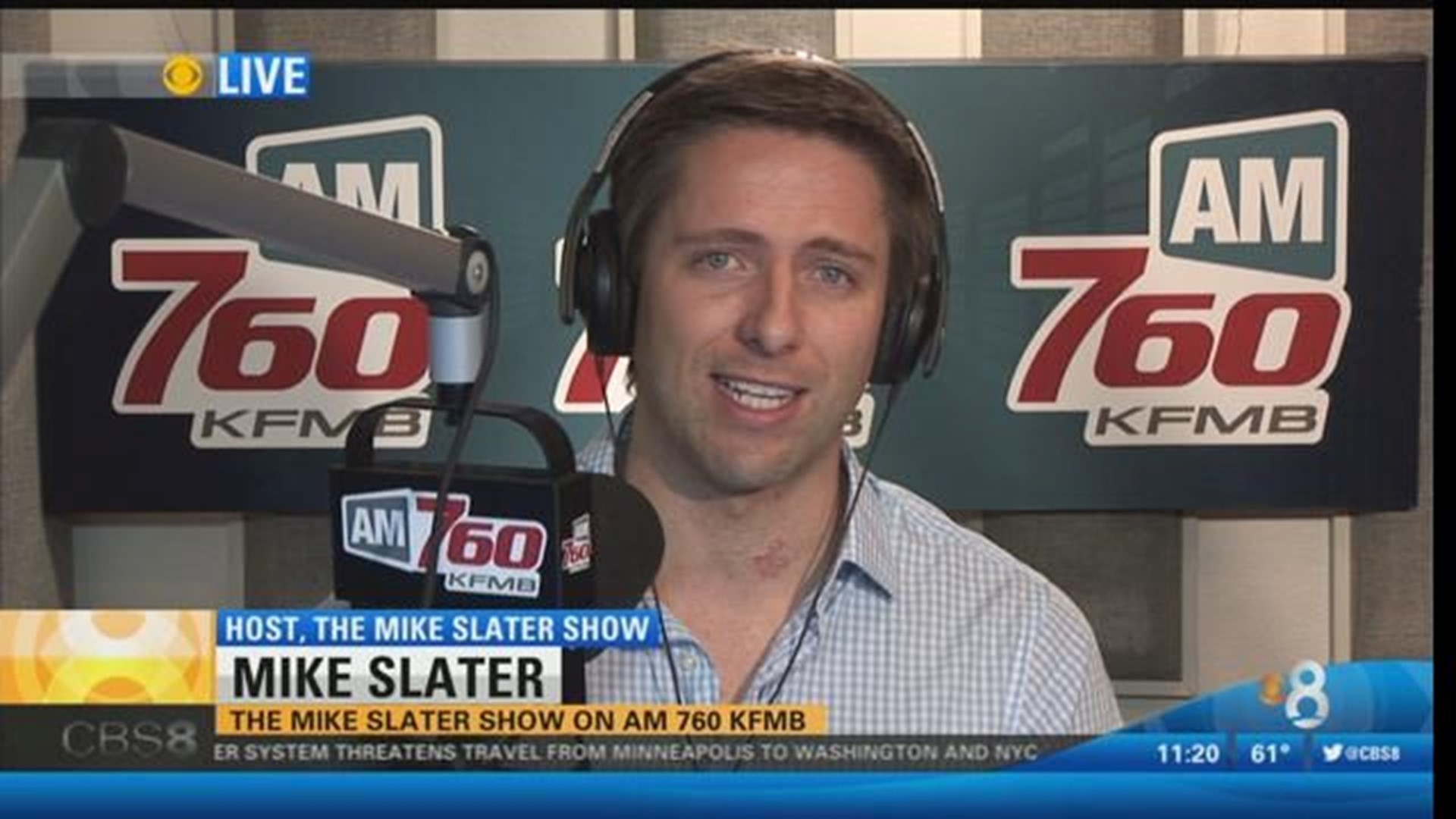 Mike Slater on CBS News 8 SOTU