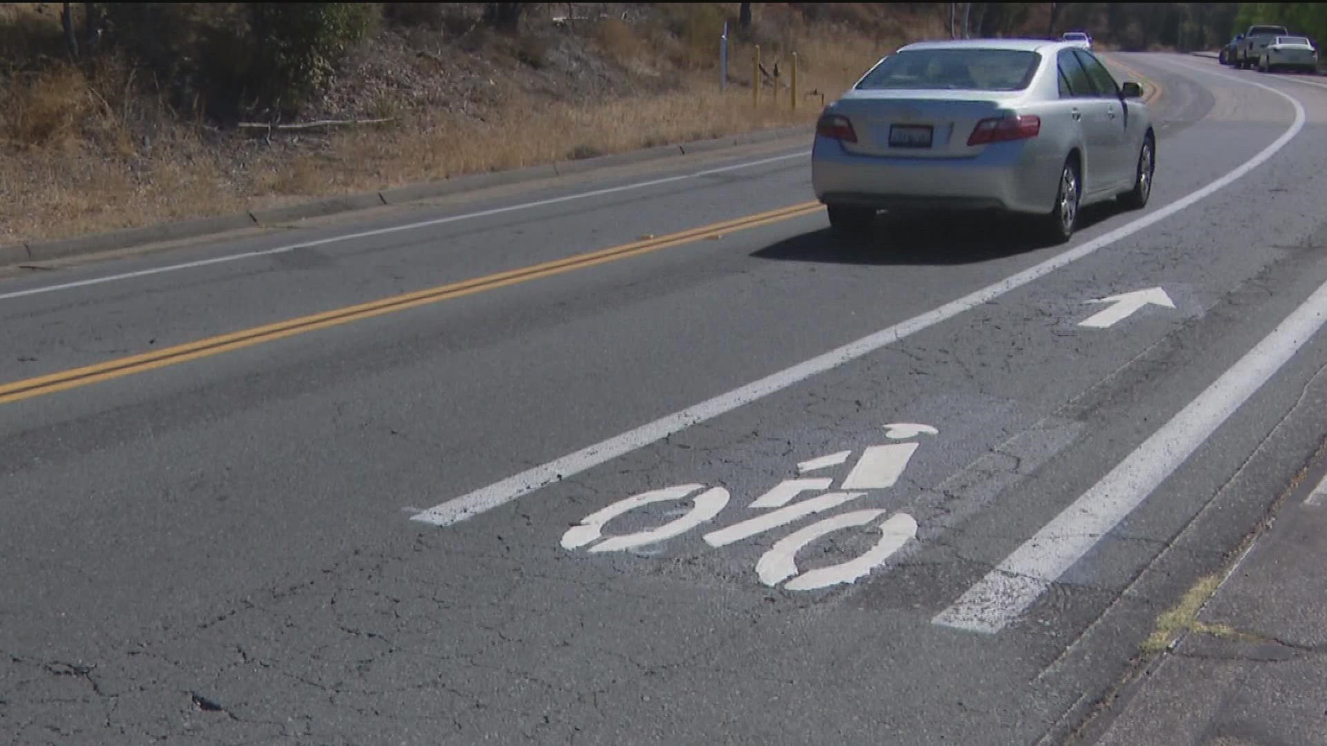 New bike lane narrows road and has residents worried that accidents will happen