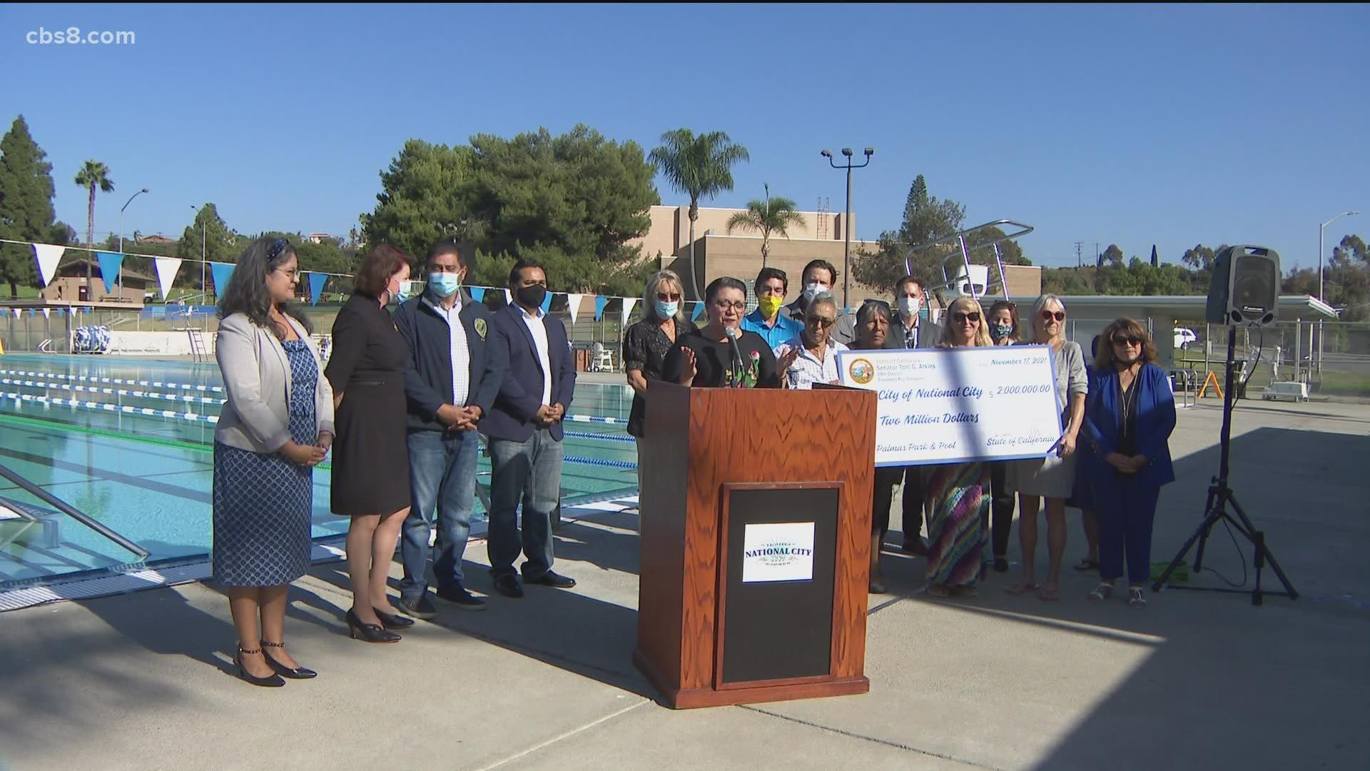 Much needed upgrades are coming to a South Bay pool that is 63-years-old. Two state senators presented a $2 million check to fix National City's Las Palmas Pool.